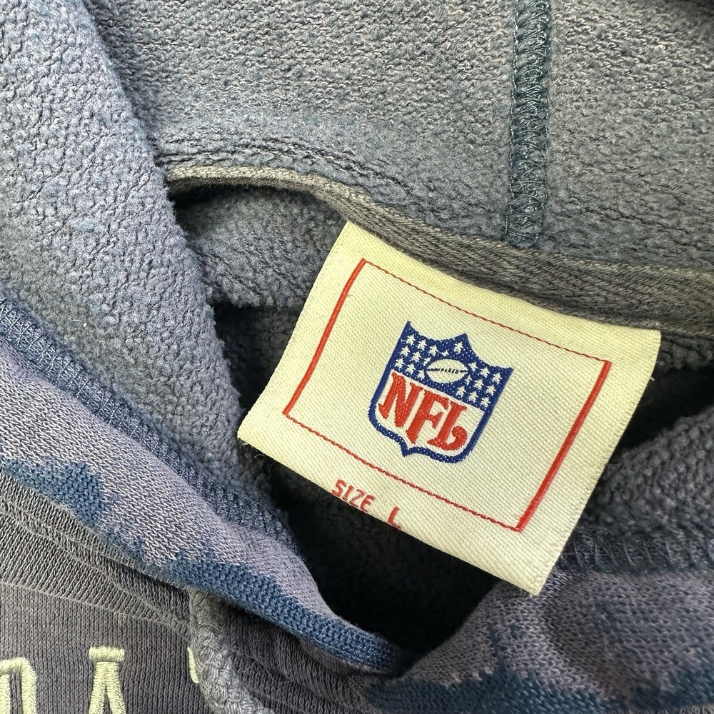 New England Patriots Pullover Hoodie Size Large Vintage Logo NFL - Picture 3 of 9